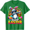 Dabbing Bunny Easter Day Rabbit Happy Easter T-Shirt in Kelly Green