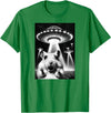 Hamster UFO | Funny Invasion Meme Alien Hamster UFO Selfie T-Shirt - Kelly Green