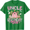 Famer Pink Cow Birthday Matching Tees Uncle Of The Birthday Girl 1St Birthday Pink Cow Farm T-Shirt - Kelly Green