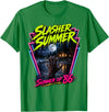 Summerween Slasher Summer Halloween Spooky Tee Vintage Summerween Funny Slasher Summer Halloween 80s Style T-Shirt - Kelly