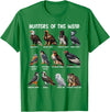Bird Lover Hunters of the Wind Birds of Prey Falcon Owl Birding Raptors T-Shirt - Kelly Green
