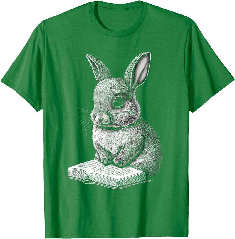 Bunny Lover Easter Rabbit Women Men Kids T-Shirt in Kelly Green