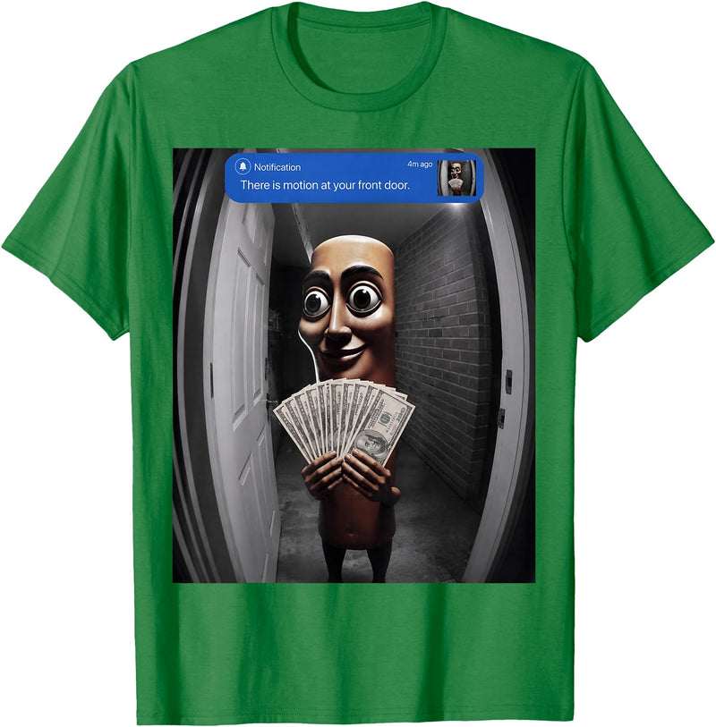 Funny Tung Tung Tung Sahur Italian Brainrot Meme There is Motion at Your Front Tung Tung Tung Sahur Meme T-Shirt - Kelly