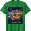 Funny Men Women Pig Baseball Outfit Funny Pig Baseball I Live Here Now T-Shirt - Kelly Green