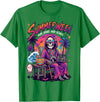 Summerween Halloween in July Spooky Summer Horror summerween Sun Sand and Scare Skeleton Halloween T-Shirt - Kelly Green