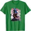 Random Galaxy Abe Lincoln Riding Bear American Patriotic Funny T-Shirt - Kelly Green