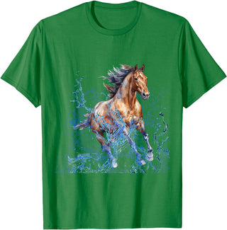 Free horse horse T-Shirt - Kelly Green