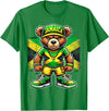 Jamaica Flag Lover Jamaica Flag Teddy Bear Jamaican T-Shirt - Kelly Green