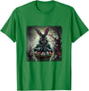 Cute Rabbit Lover Bunny Graphic T-Shirt (Kelly Green) in Kelly Green