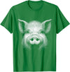 Animal Lovers Funny Quotes And Designs Pig Face Lover Art Design For Men And Women T-Shirt - Kelly Green