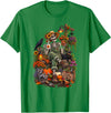 Halloween Gardening Lover Apparel & Gifts Outlet Freshly Planted Skeleton Gardener Halloween T-Shirt - Kelly Green
