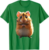 Hamster Rodent Field Hamster Cute Hamster T-Shirt - Kelly Green