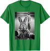 Funny Rabbit & Jesus Selfie, Easter, Religious, Christian T-Shirt in Kelly Green