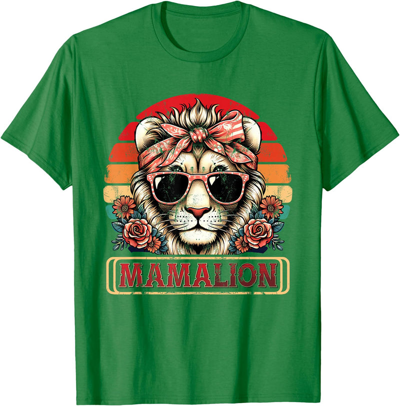 Mom Zoo Keeper Mothers Day Africa Mama Lion Mom Animal Zoo Keeper Mothers Day Africa Mama Lion T-Shirt - Kelly Green