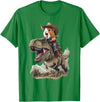 Animal Cowboy Guinea Pig Rex Cowboy T-Shirt - Kelly Green
