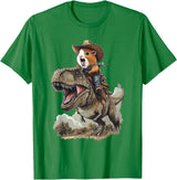 Animal Cowboy Guinea Pig Rex Cowboy T-Shirt - Kelly Green