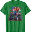 Patriotic 4th Of July Usa Shirt For Men Women Monster Truck Cow Highland USA Patriotic Shirt 4th of July T-Shirt - Kelly