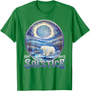 Winter Solstice Gifts by PLOLDS Happy Winter Solstice Yule Polar Bear T-Shirt - Kelly Green