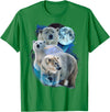 Polar Bears Art Vibes 3 Moon Polar Bears Funny Fur Marine Mammals Bear Art Humor T-Shirt - Kelly Green