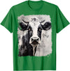 Noah&Friends A Black White Cow T-Shirt - Kelly Green