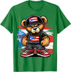 Hip Hop Teddy Bear for proud Puerto Ricans Cute Teddy Bear Puerto Rico Flag Boricua Puerto Rican T-Shirt - Kelly Green