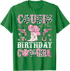 Cowgirl Disco 1st Birthday Matching Family Cousin Of The Birthday Cow-Girl Pink Disco Rodeo Western T-Shirt - Kelly Green