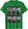 Funny Giraffe Animal Photobooth Giraffe Photobooth Funny Safari Animal Portrait T-Shirt - Kelly Green