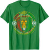 Lion Juneteenth 1865 Fathers Day Black History Tee Black King Lion Juneteenth 1865 Men Dad Father's Day T-Shirt - Kelly Green