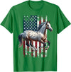 US Flag Appaloosa Horse Women Men Appaloosa US Appaloosa America Appaloosa T-Shirt - Kelly Green