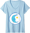 Womens Care Bears Bedtime Belly Halloween Costume V-Neck T-Shirt - As Pictured