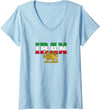 iran flag, Shir-o-Chorshid, Persian Lion and Sun Women's Free Iran Lion and Sun Flag – Persian Heritage Symbol Design V-Neck T-Shirt - Baby Blue