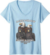 Jackie and Shadow Bald Eagle Family Tee Womens Jackie And Shadow Sunny And Gizmo Big Bear Lake 2025 V-Neck T-Shirt - Baby Blue