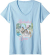 Women's Hydrated Queen Hamster Funny Aesthetic Soft Girl Pet Gift V-Neck T-Shirt - As Pictured