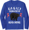 Easily Distracted By Black Bears Long Sleeve T-Shirt - Royal Blue