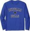 Elite Authentics Buffalo Bulls Varsity Royal Blue Officially Licensed Long Sleeve T-Shirt - As Pictured