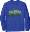 Outdoor Nature Forest Animal Gifts Nature Forest Wildlife Trees Wild Animal Bear Long Sleeve T-Shirt - Royal Blue