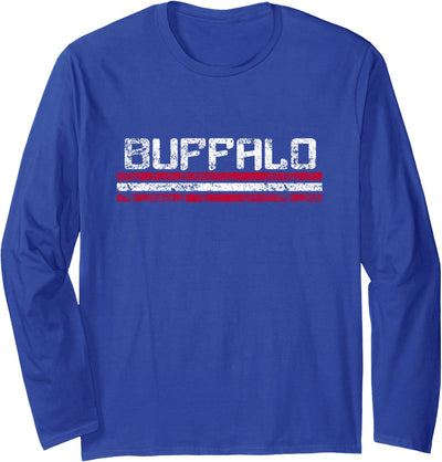 Cow Buffalo New York Retro Vintage Weathered Throwback T-Shirt