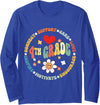 Groovy Fourth Grade Back to School For Teachers 4th Grade Teacher Back To School First Day Fourth Grade Long Sleeve T-Shirt