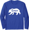 Kidars Nana Bear Long Sleeve T-Shirt - Royal Blue