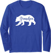 Proud Grandpa Bear Grandpa Bear Long Sleeve T-Shirt - Royal Blue