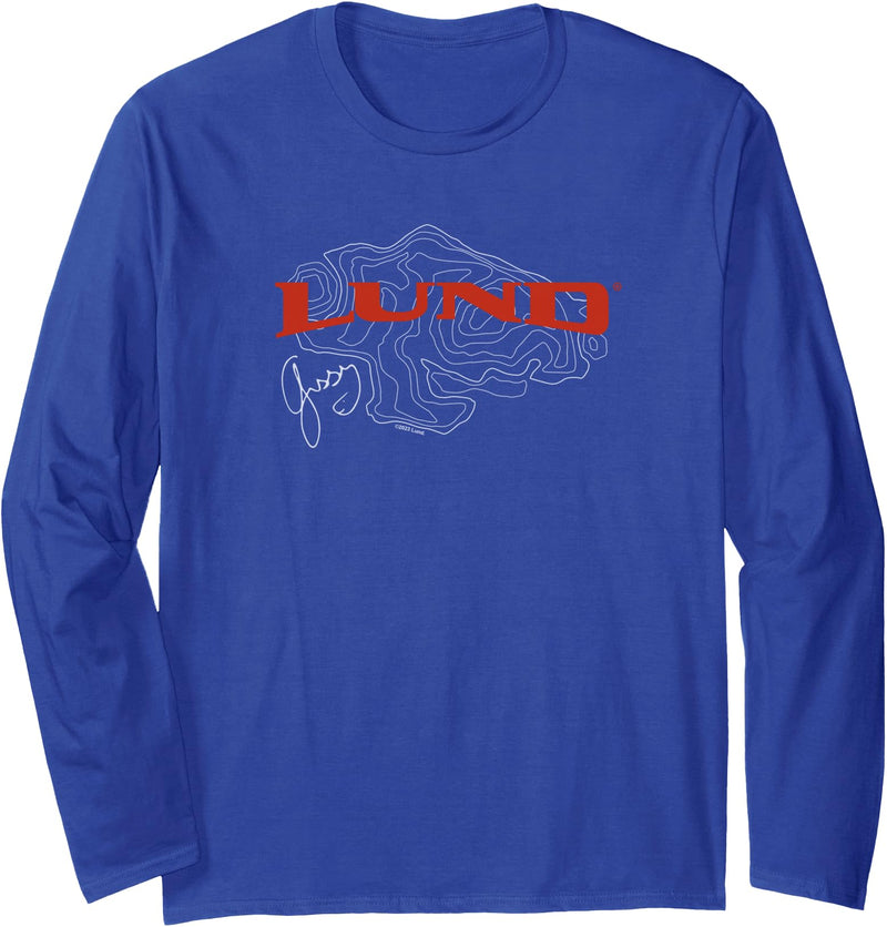 Lund Fish Finder Logo Long Sleeve T-Shirt - Royal Blue