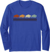 American Bison Gifts & Tees Retro Buffalo Long Sleeve T-Shirt - Royal Blue