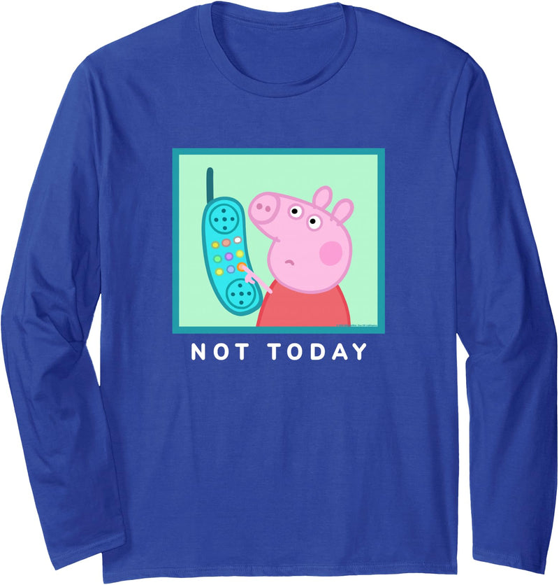 Peppa Pig Not Today Long Sleeve T-Shirt - Royal Blue