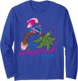 Disney 100 Stitch in Costume Cheshire Cat Wonderland Welcome Long Sleeve T-Shirt
