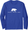 Churchill Polar Bear Shirts & Gifts Churchill Manitoba Canada Polar Bear Long Sleeve T-Shirt - Royal Blue