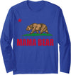 Tee Styley California Flag Mama Bear Long Sleeve Shirt - Royal Blue