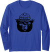 National Park Resist Save The National Parks Resist Bear Sunglasses Long Sleeve T-Shirt - Royal Blue
