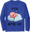 Check out my Pig Shirts Sleeping Pig Pajamas Sleepyhead Long Sleeve T-Shirt - Royal Blue