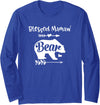 Mothers Day Shirt Co. Blessed Mamaw Bear Longsleeve Shirt Gift For Grandma Long Sleeve T-Shirt - Royal Blue