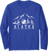 Alaska State Gift Alaskan Bear Alaska Long Sleeve T-Shirt - Royal Blue